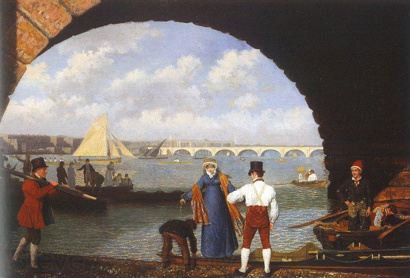 Agasse, Jacques-Laurent Landing at Westminster Bridge Germany oil painting art